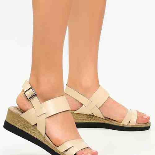 Sandale piele naturala Snap V2 Bej