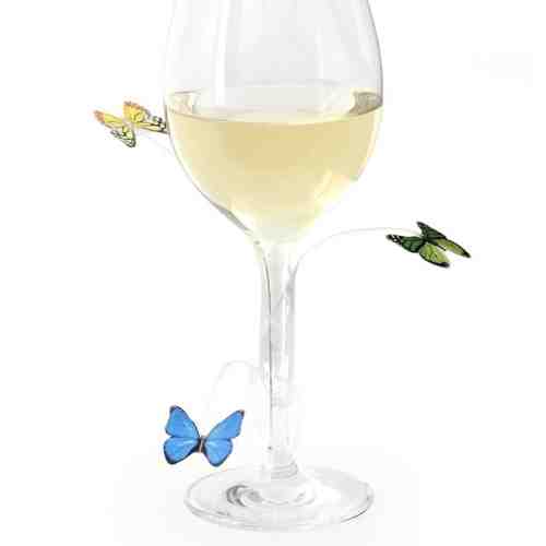 Set 12 decoratiuni refolosibile Kikkerland pentru pahare