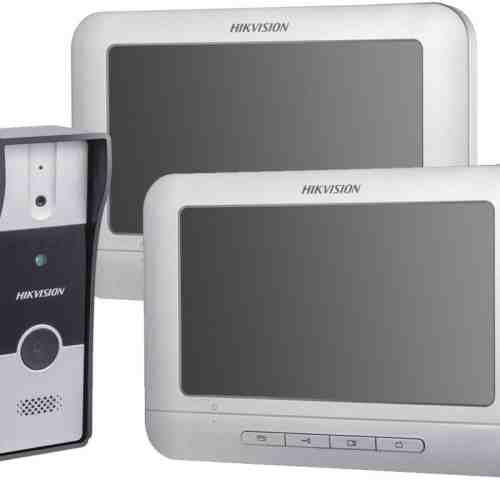 Set videointerfon Hivision DS-KIS202 cu doua monitoare 7 toli