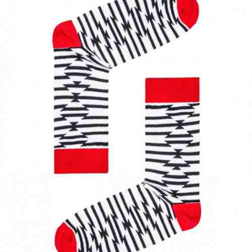 Sosete barbati cu model in carouri alb U27