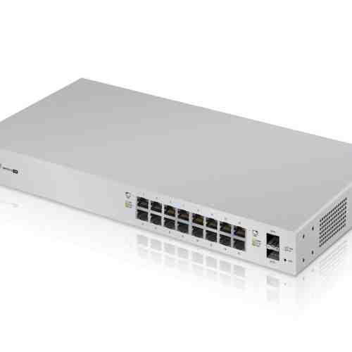 Switch 16 canale PoE, 2 canale SFP, 1 port serial, UBIQUITI