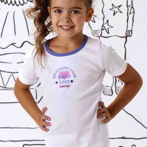 Tricou fetite Julie, din bumbac