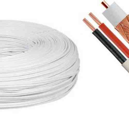 Cablu coaxial CUPRU RG6 + 2X0,75 alimentare 200M Safer