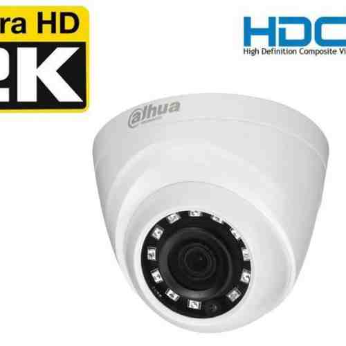 Camera dome 4 MP HDCVI, lentila 2.8 mm, IR 20 metri Dahua HAC-HDW1400R-2.8