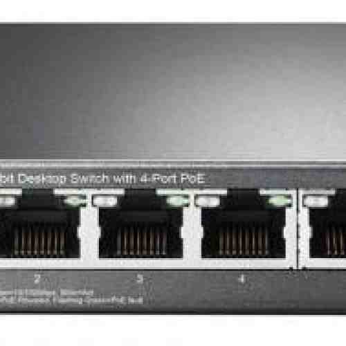 Switch POE 4 porturi Gigabit 57W TP-LINK SG1005P