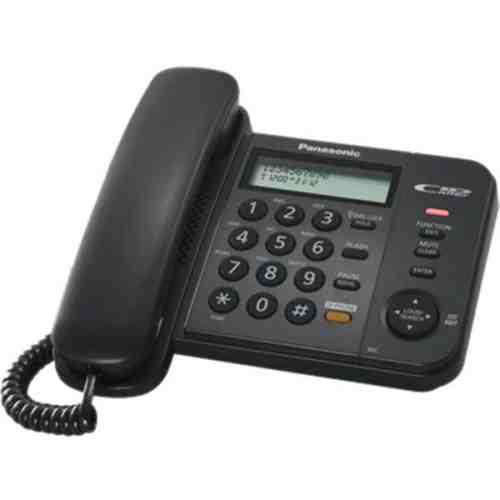 Telefon analogic cu afiAaj LCD Ai Caller ID, negru Panasonic KX-TS560FXB